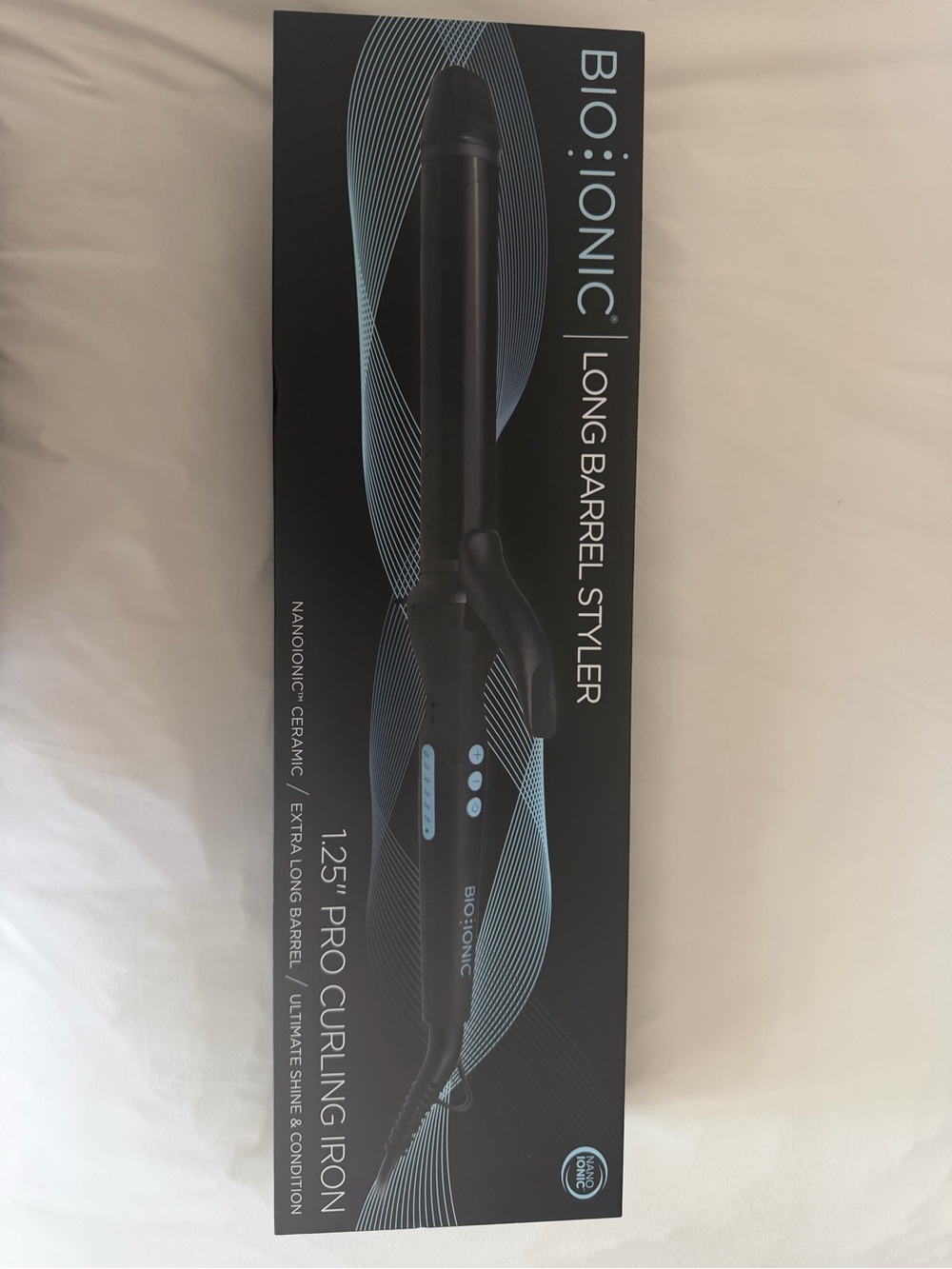 Bio Ionic 1.25" Long Barrel Styler Curling Iron - Black